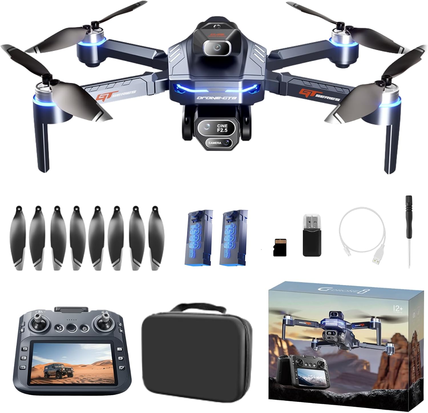 Potensic ATOM SE GPS Drone with 4K EIS Camera, Under 249g, 62 Mins Flight, 4K...