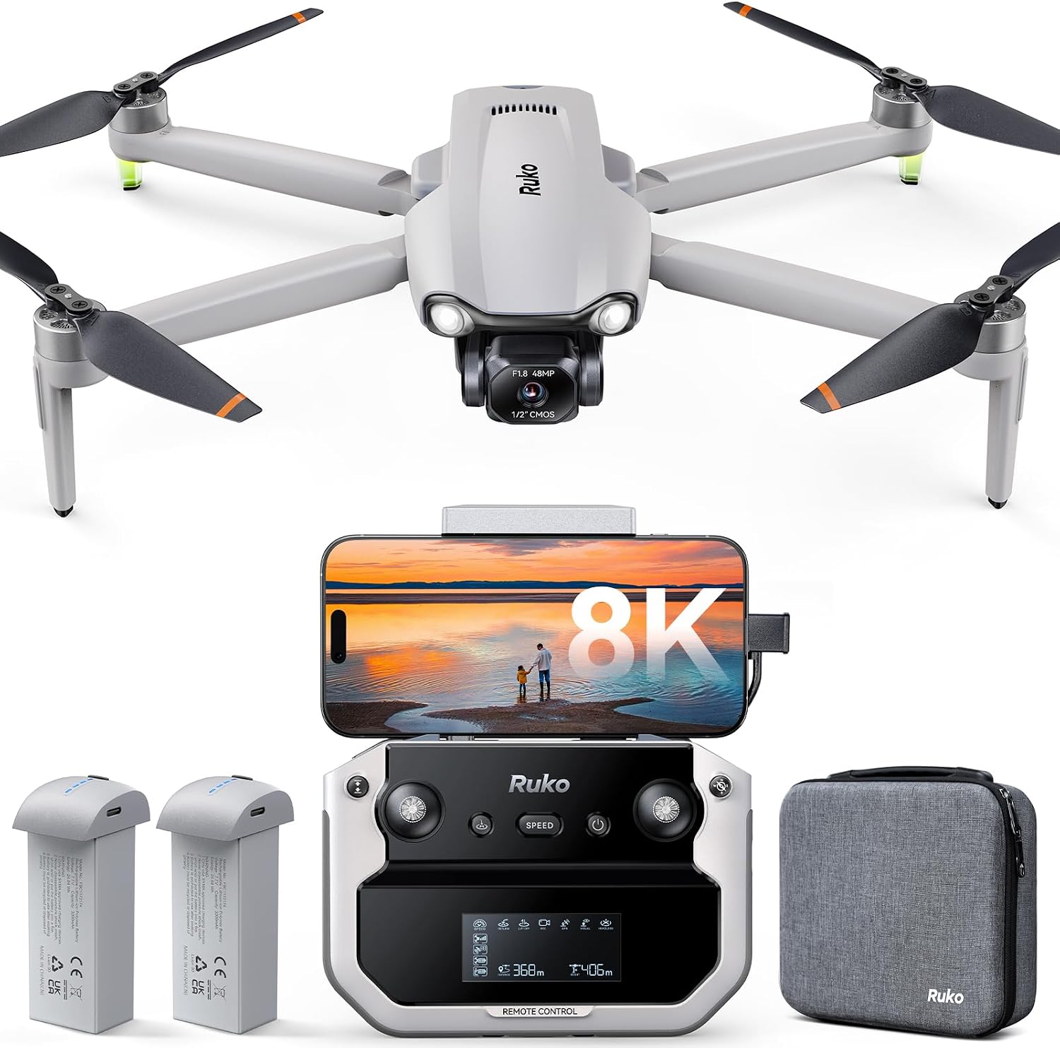 Drone with 1080P Camera - Foldable Remote Control RC Quadcopter FPV Drone