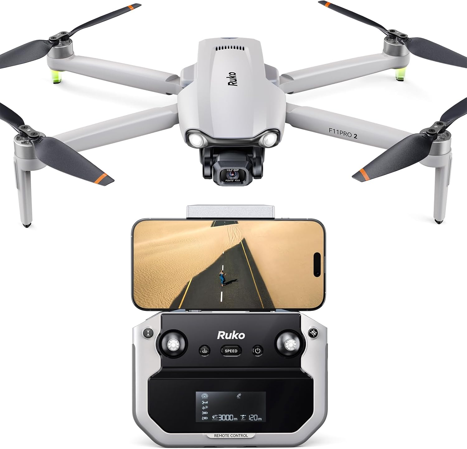 DJI Mini 4K Lightweight UHD Drone, Under 249g | 12MP Camera, 3-Axis Gimbal, 10 km Video Transmission, 31-Min Flight Time | For Beginners &amp; Travel Photography + 64GB Card + BackPack + Landing Pad +More